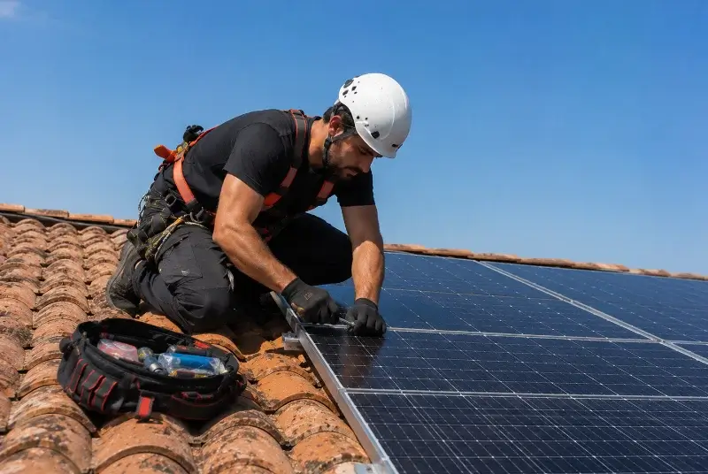 Maintenance et monitoring de panneaux solaires à Mazerolles